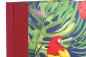 Preview: handmade folder with colorful large parakeets