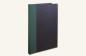 Preview: Writing and notebook black, with green linen
