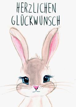 Greetingcard, watercolour illustration