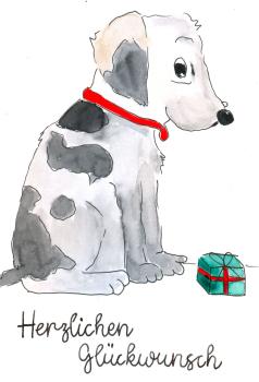 Greetingcard, watercolour illustration