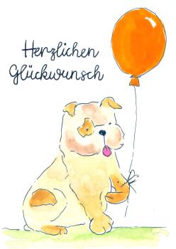 Greetingcard, watercolour illustration