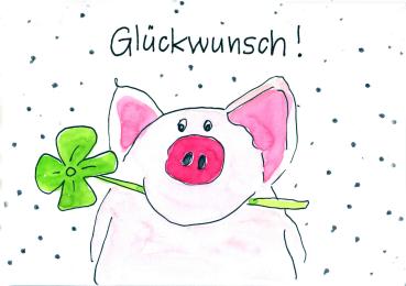 Greetingcard, watercolour illustration