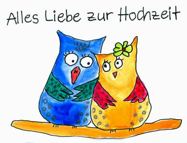 Greetingcard, watercolour illustration