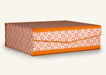 Preview: Schachtel orange gelb "Maxi"