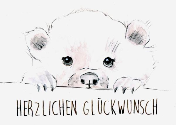Greetingcard, watercolour illustration