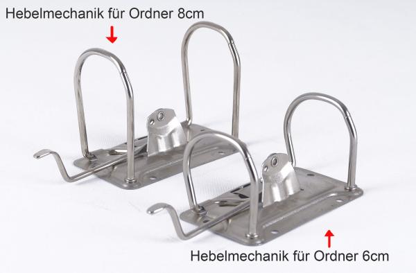 Ordnermechanik 6 cm und 8 cm
