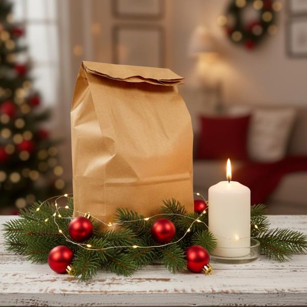 Christmas surprise bag from Papeterie Schreibweise with many great products from our manufactory