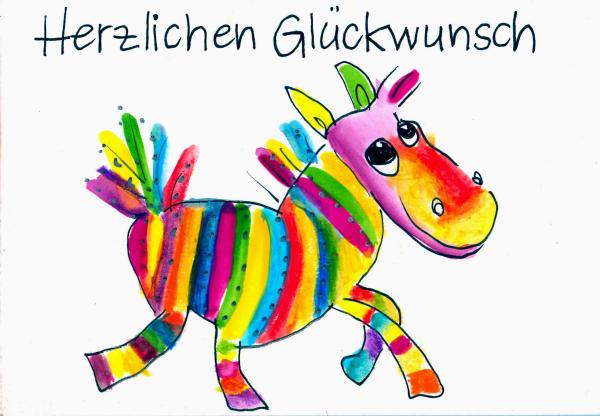 Greetingcard, watercolour illustration